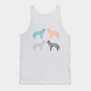 Geometric Dogs Tank Top